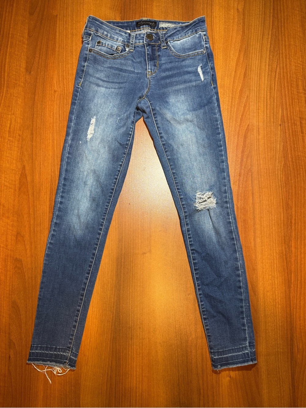 Aeropostale Blue Skinny Distressed Women’s Jeans